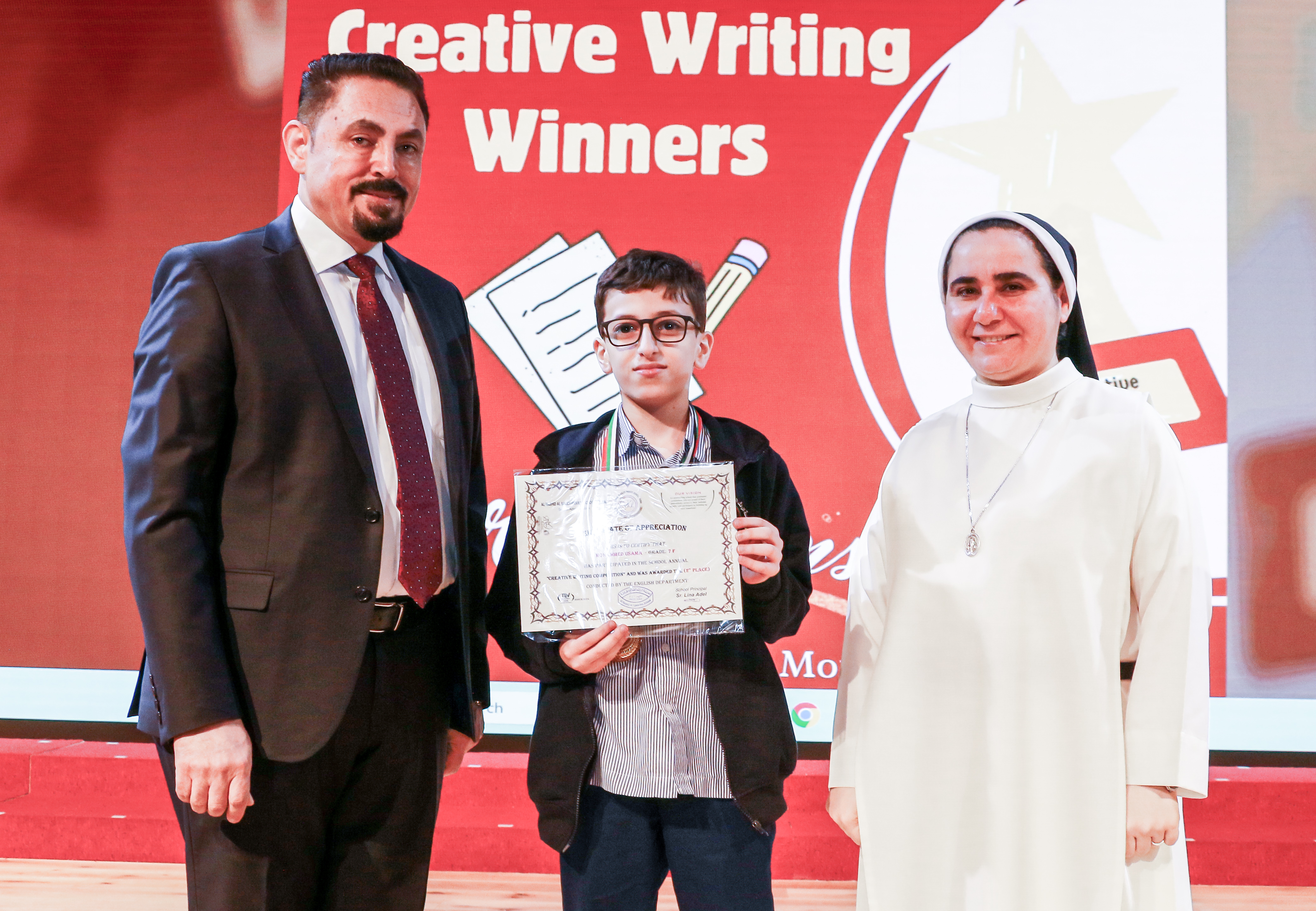 The Winners of The Creative Writing Competition - 2023 - 2024 