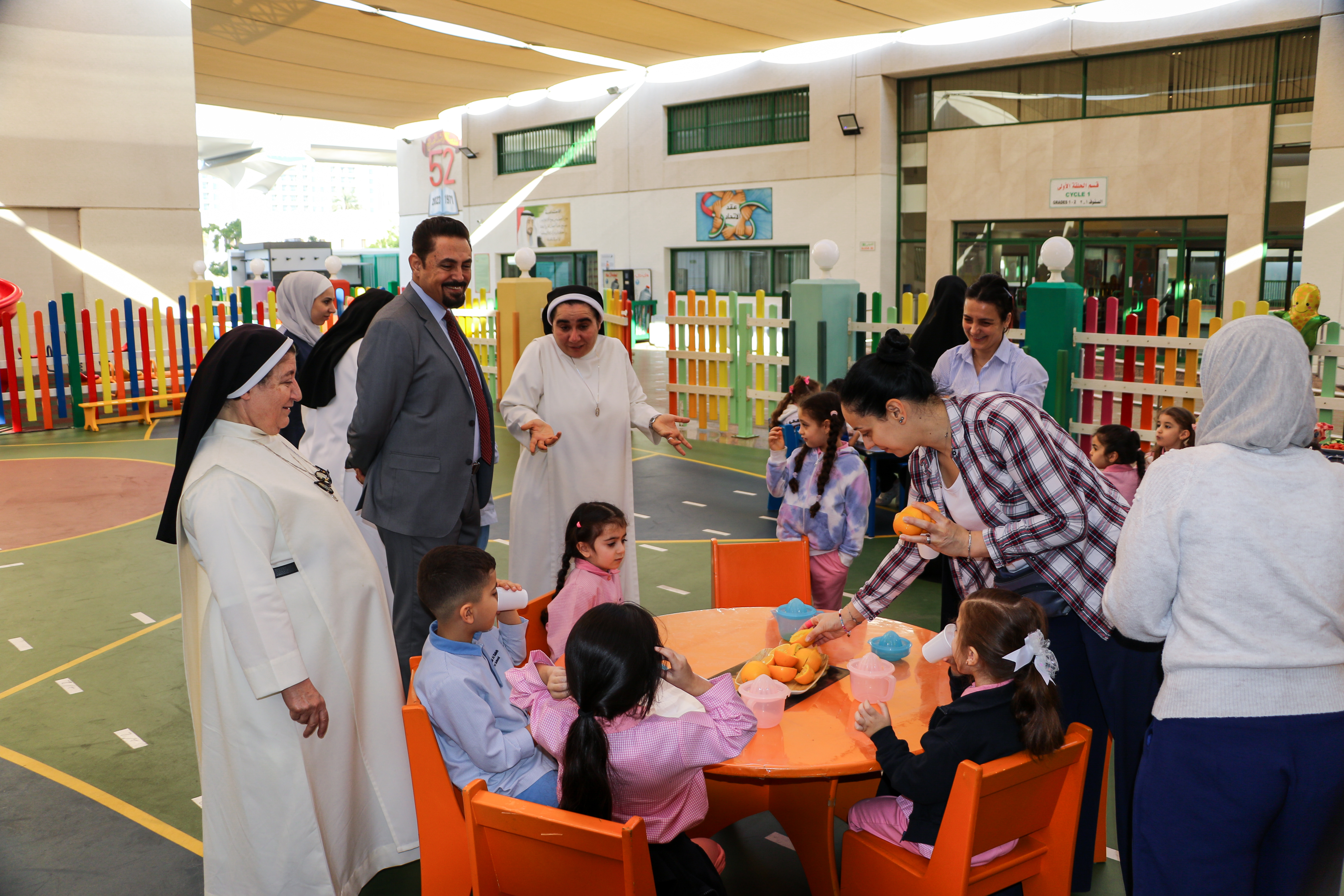 مهرجان الغذاء الصحي (healthy food festival) لأطفال الروضة الثانية