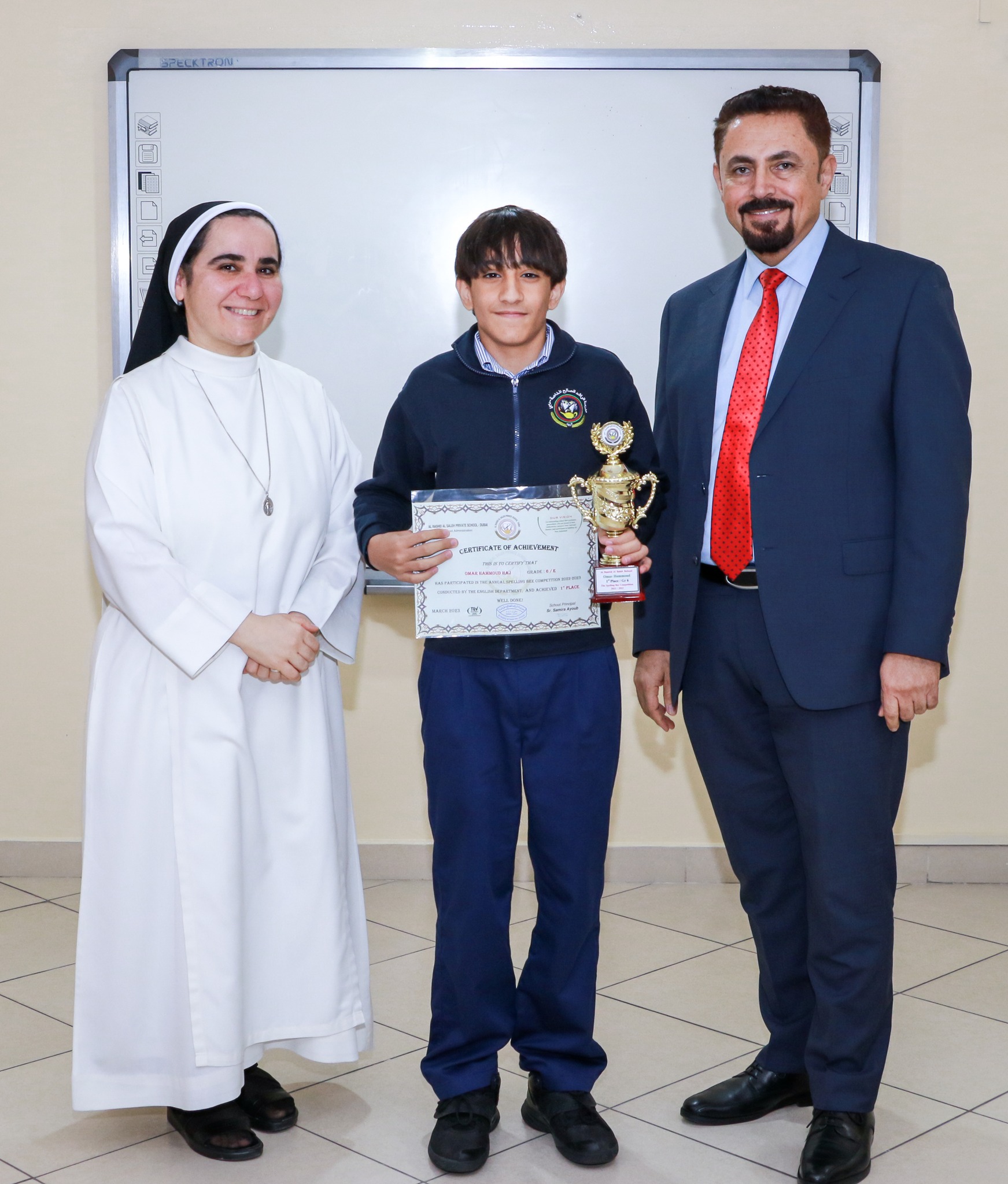 Results of the Spelling Bee Competition - Grades (1 - 6)