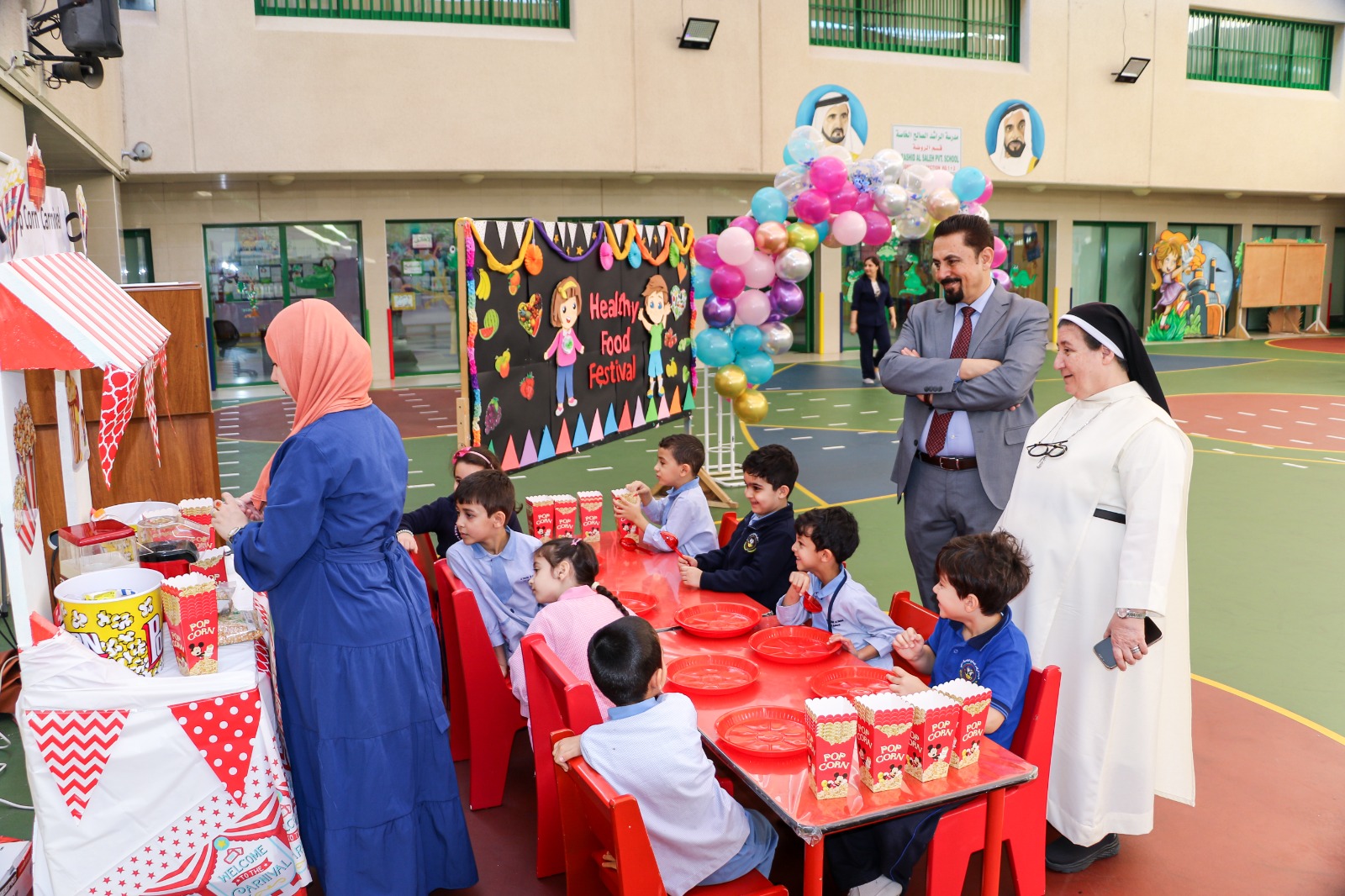مهرجان الغذاء الصحي (healthy food festival) لأطفال الروضة الثانية