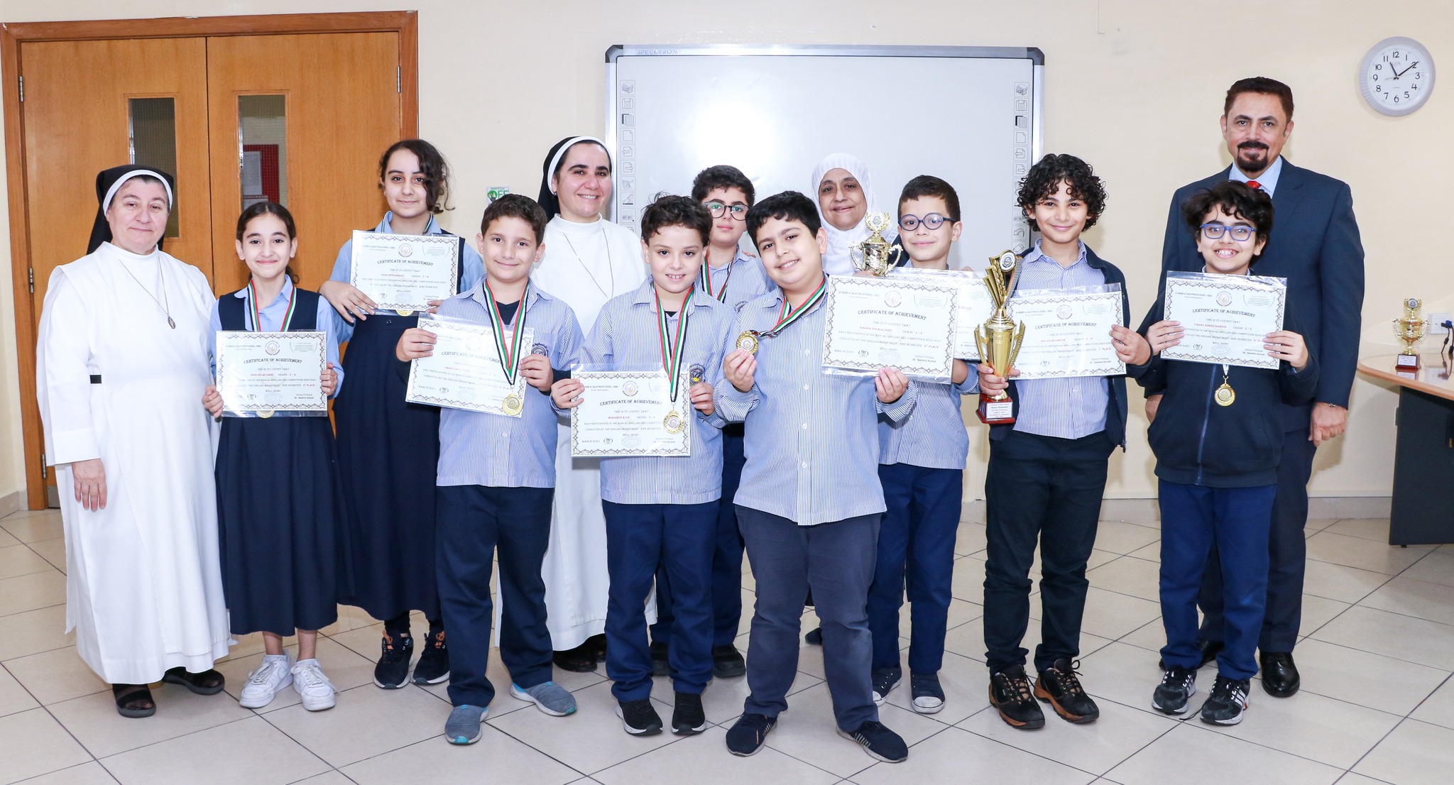 Results of the Spelling Bee Competition - Grades (1 - 6)