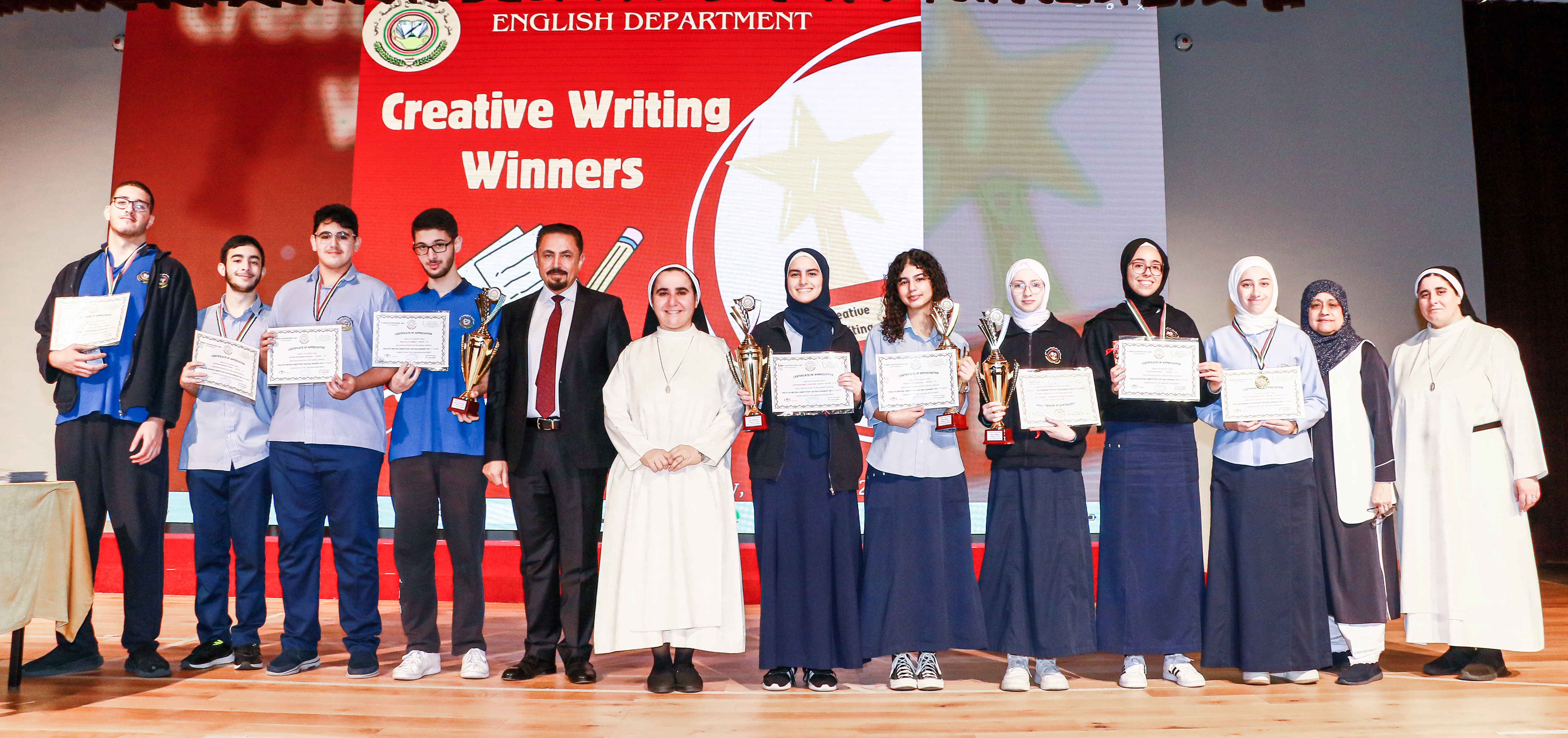 The Winners of The Creative Writing Competition - 2023 - 2024 