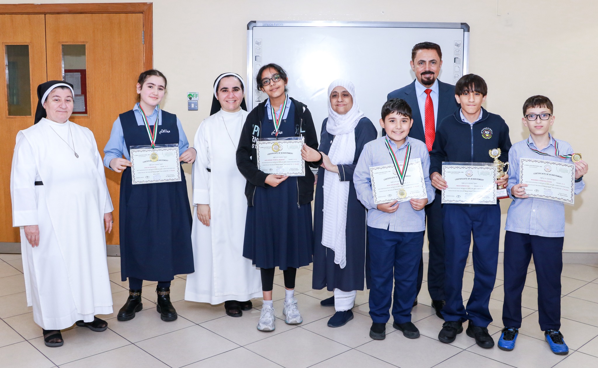 Results of the Spelling Bee Competition - Grades (1 - 6)