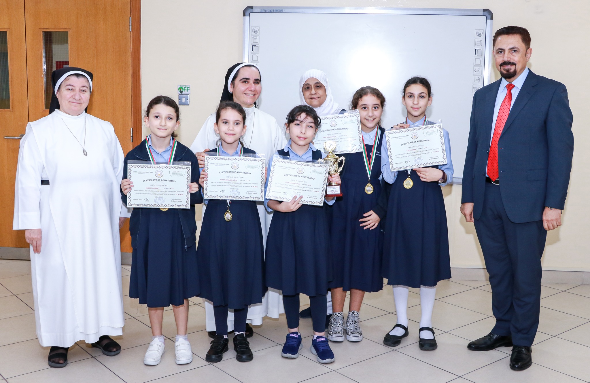 Results of the Spelling Bee Competition - Grades (1 - 6)
