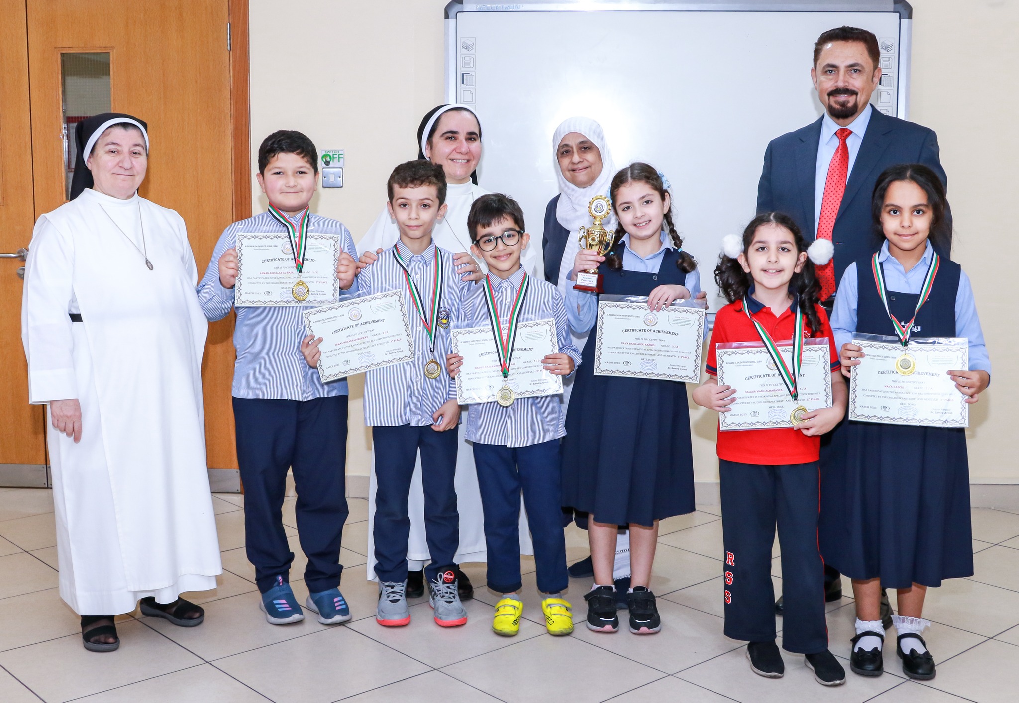 Results of the Spelling Bee Competition - Grades (1 - 6)