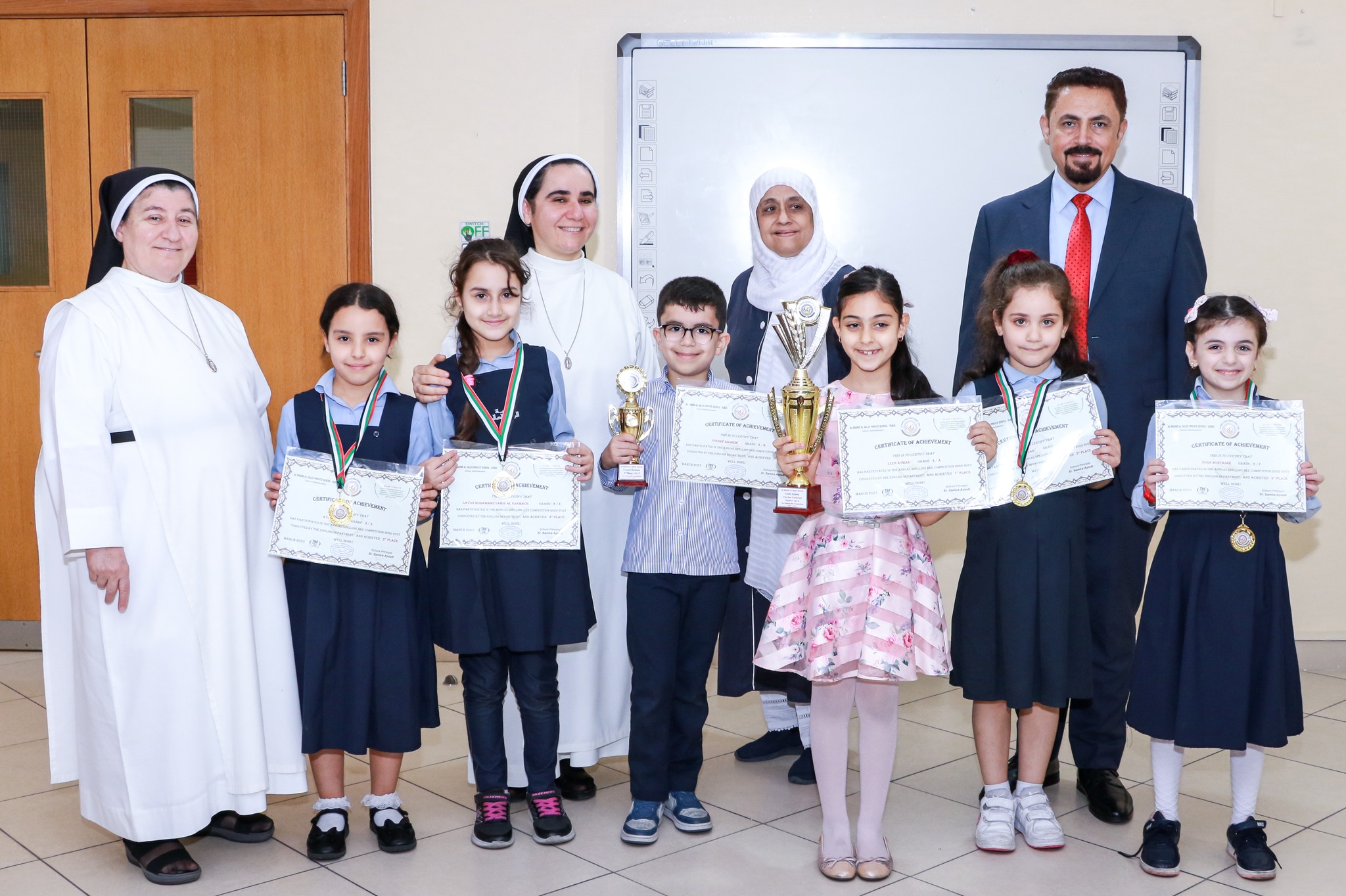 Results of the Spelling Bee Competition - Grades (1 - 6)