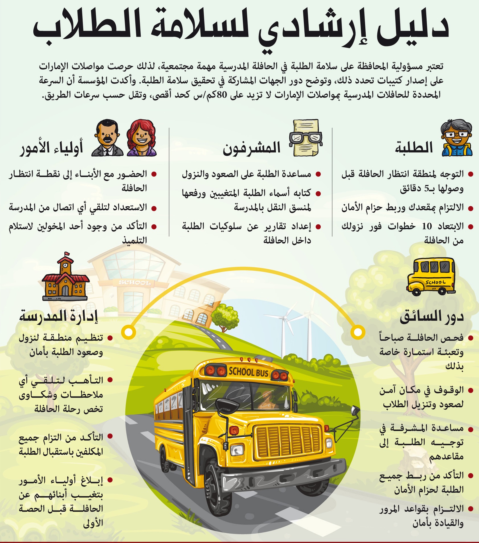 كيف اتصرف اذا بقيت بمفردك بالحافلة المدرسية