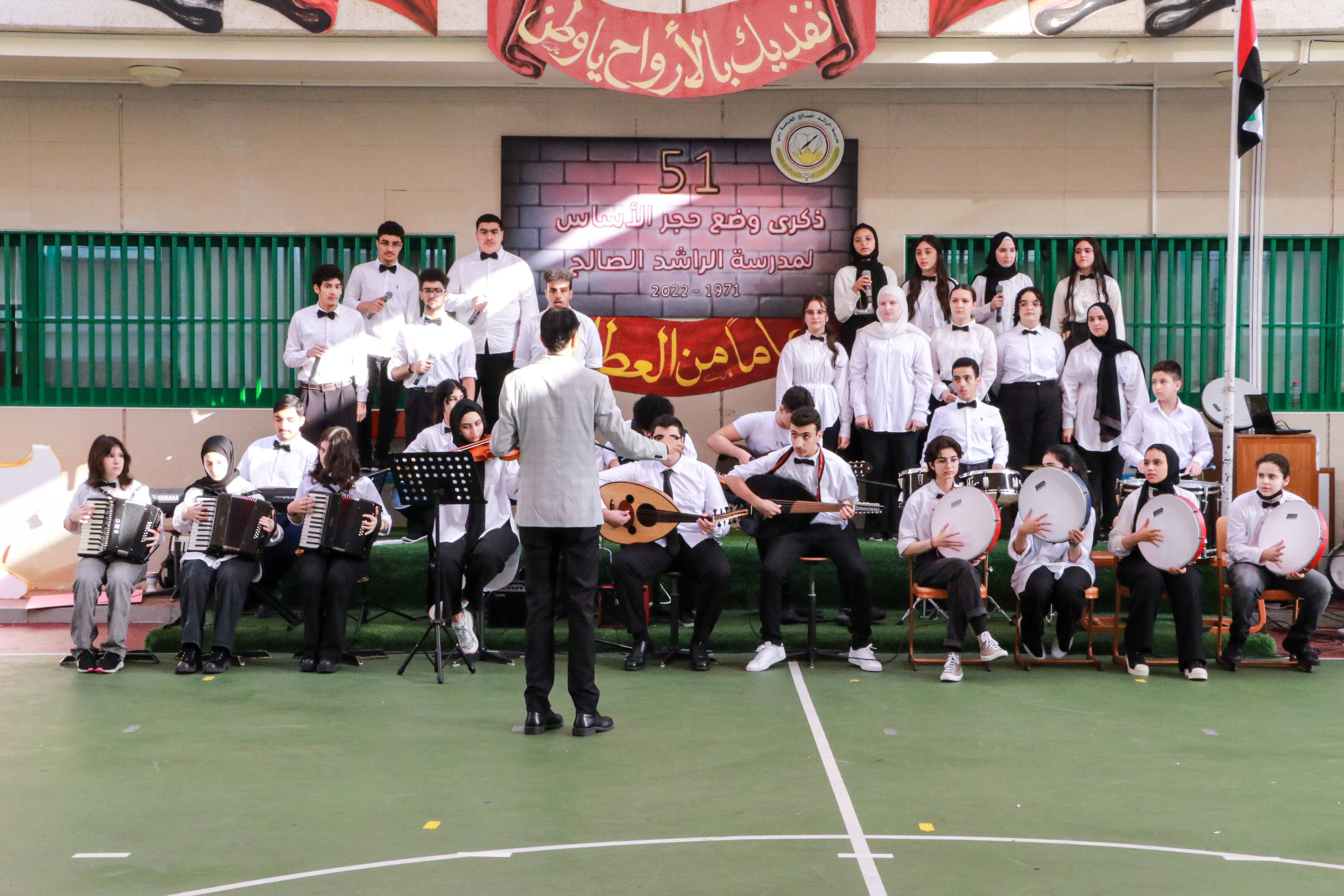 الذكرى (51) لوضع حجر الأساس لمدرستنا الغالية