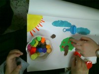  رسم بالصلصال